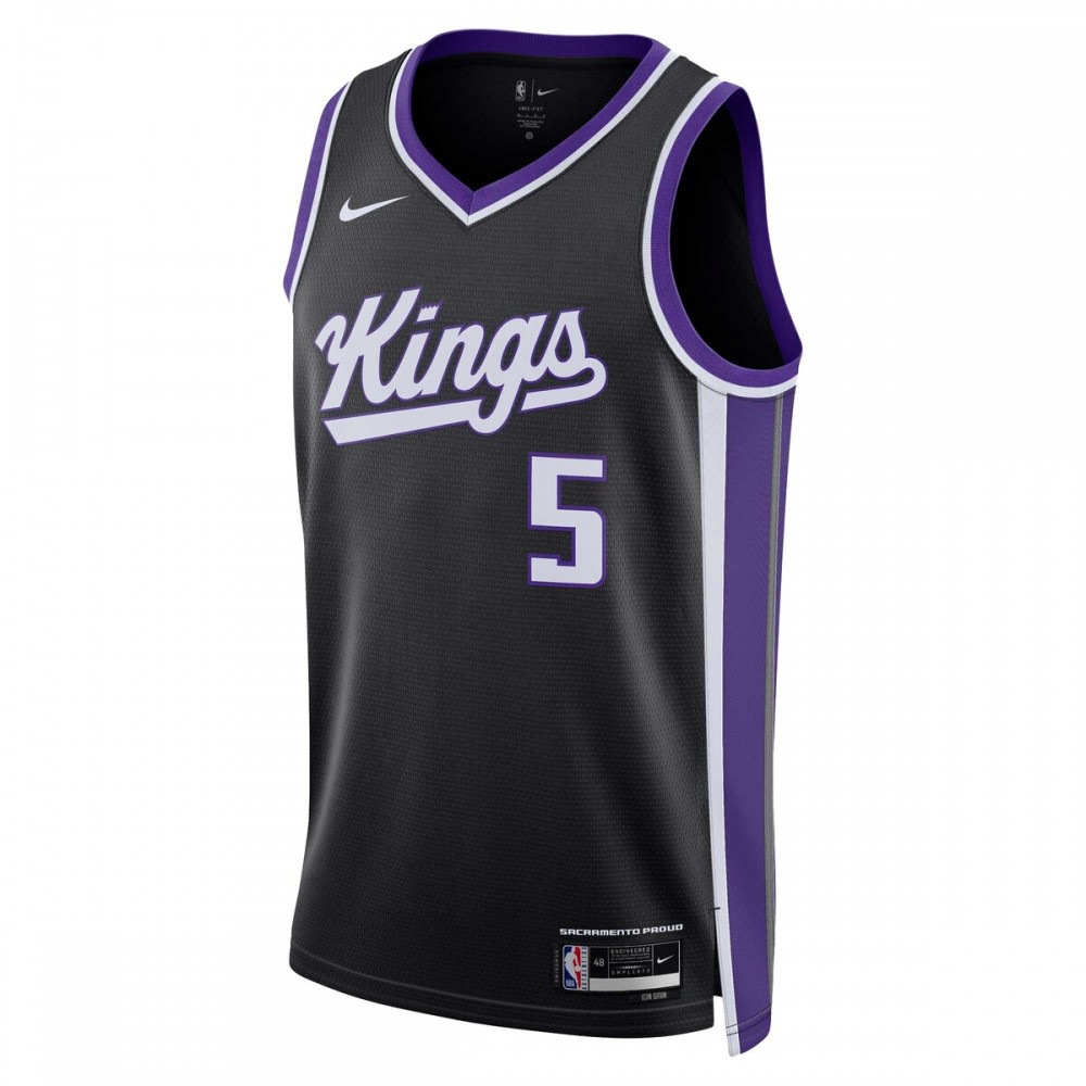 De'Aaron Fox Sacramento Kings Unisex Swingman Jersey - Icon Edition - Black-Pro Kit Vault | Brand New 26/27 Sports Jerseys